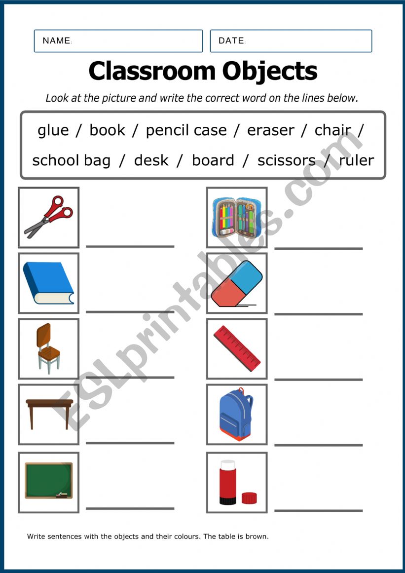 SCHOOL STUFF  worksheet