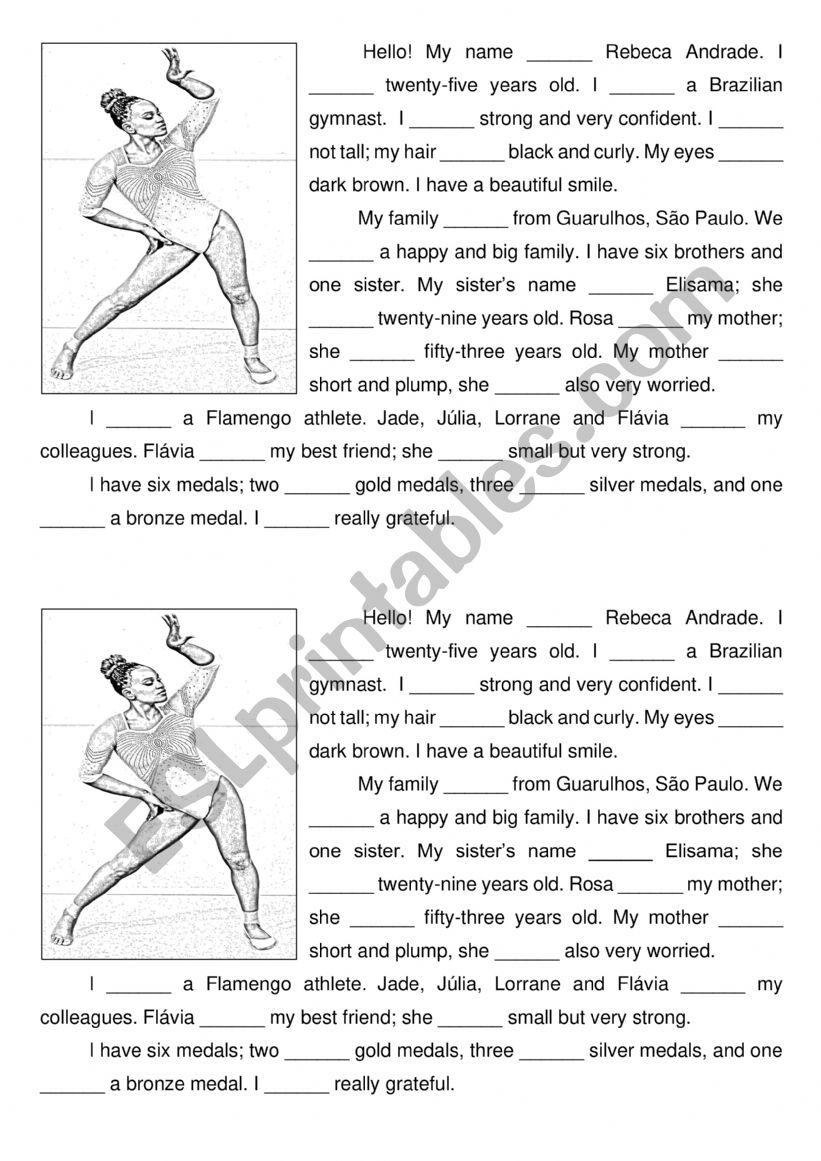 A famous atlhete. worksheet