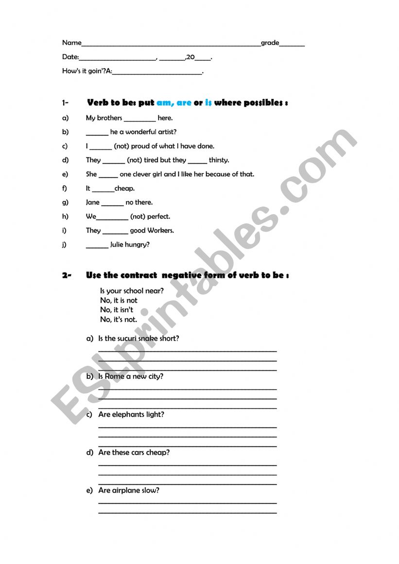 ENGLISH TEST worksheet