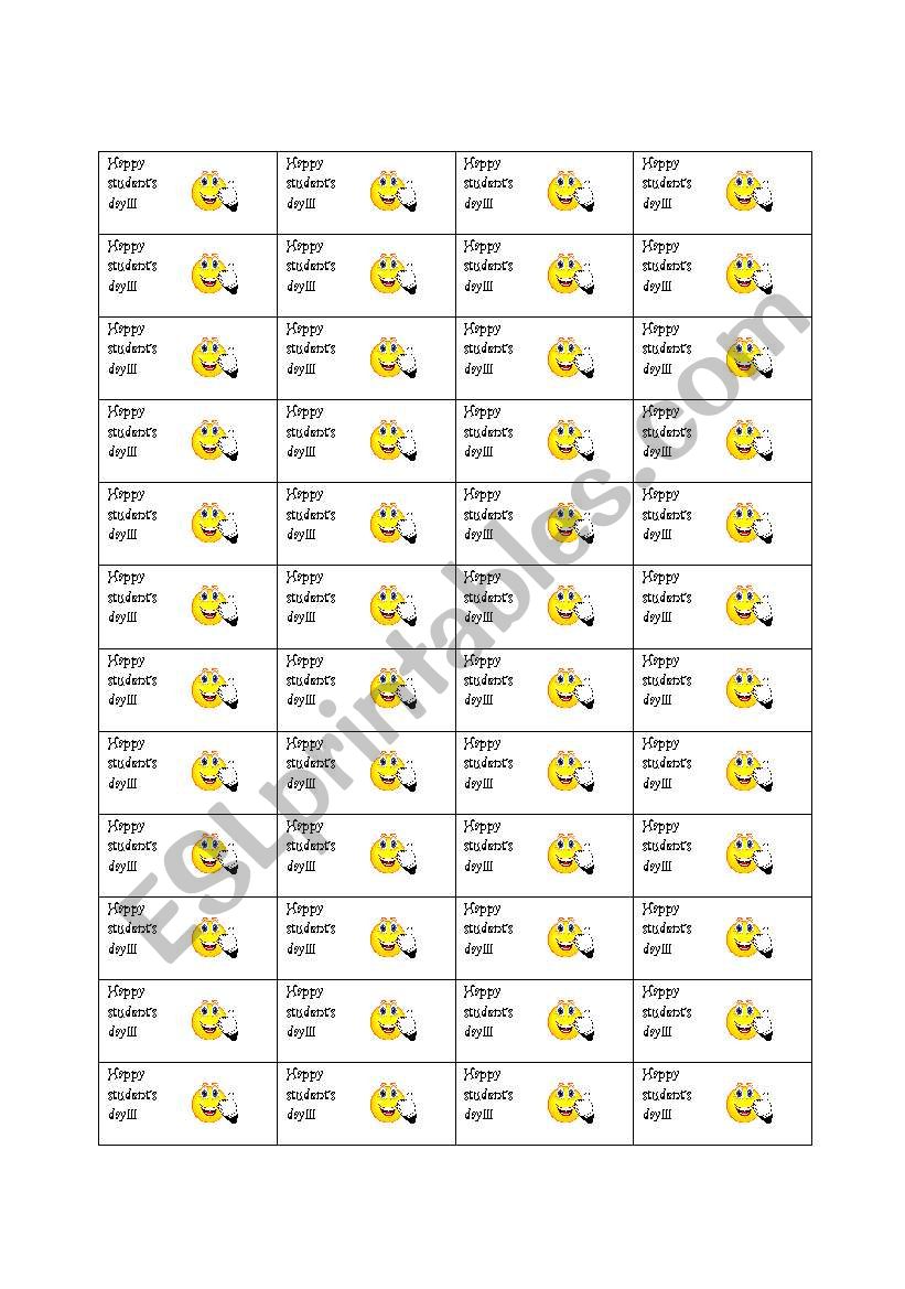 Students Day!!!  worksheet