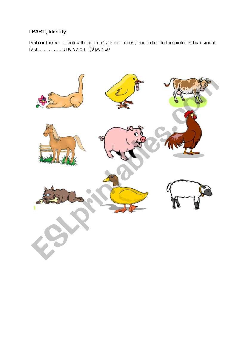  Farm / Animals  worksheet