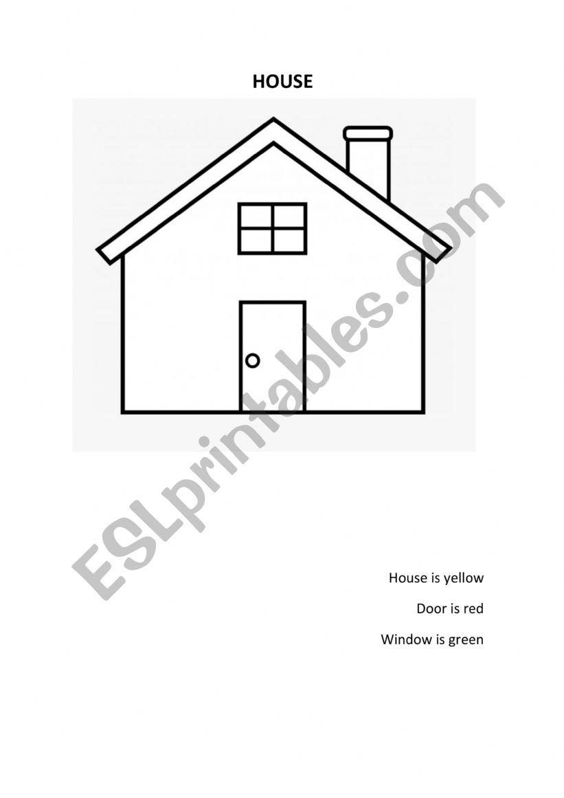 HOUSE worksheet