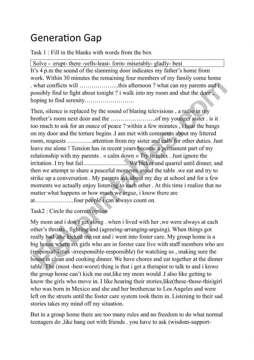 9th form  worksheet