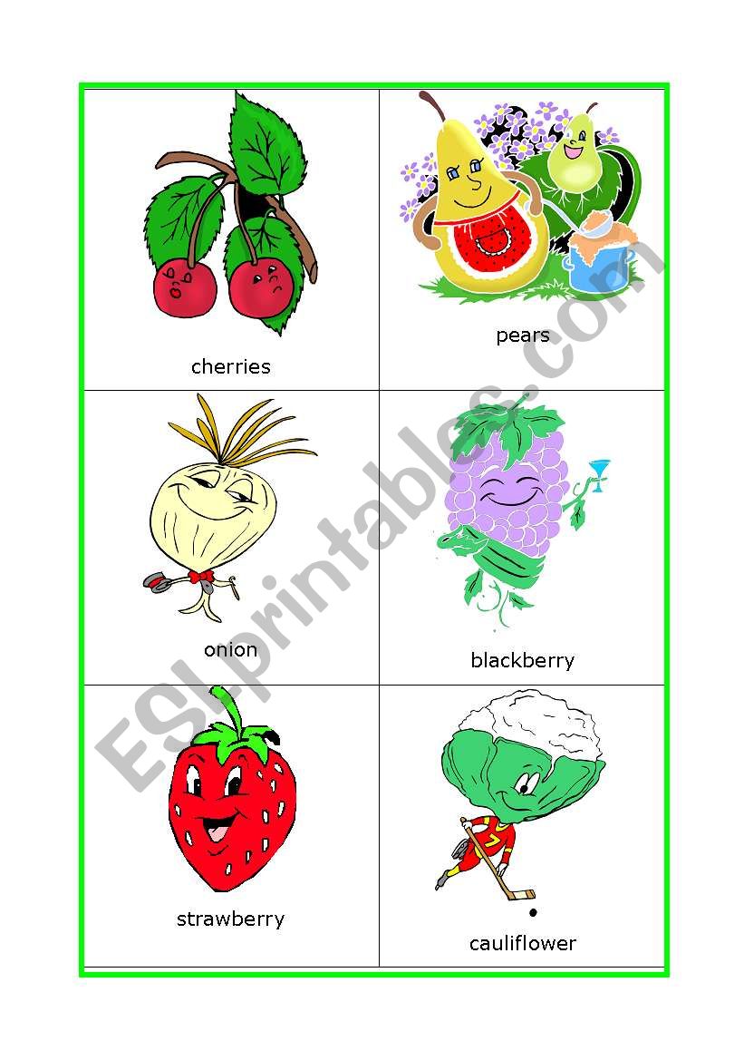 Funny food (3) worksheet