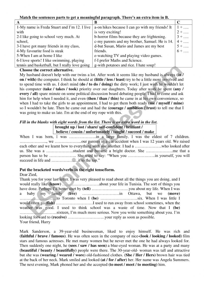 1 Form Lesson 1 consolidation part 2