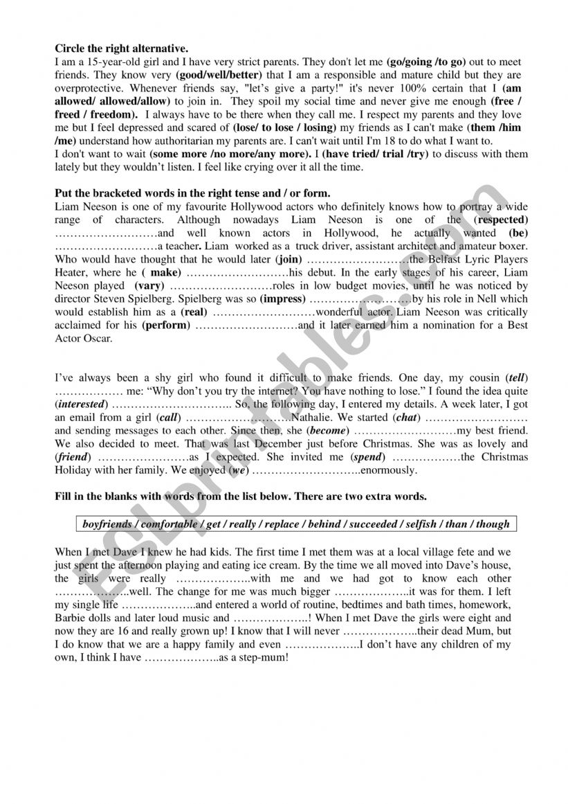 1 Form Lesson 1 Consolidation Part 3