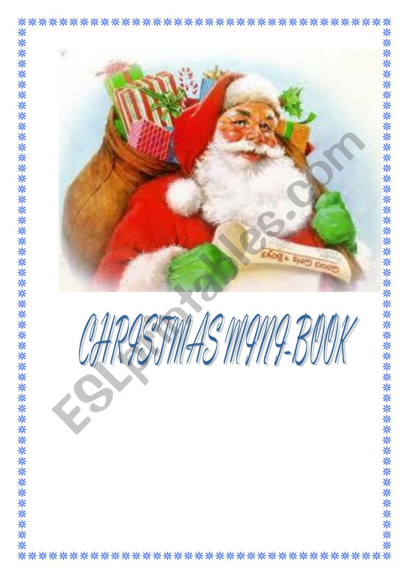 Christmas Book worksheet