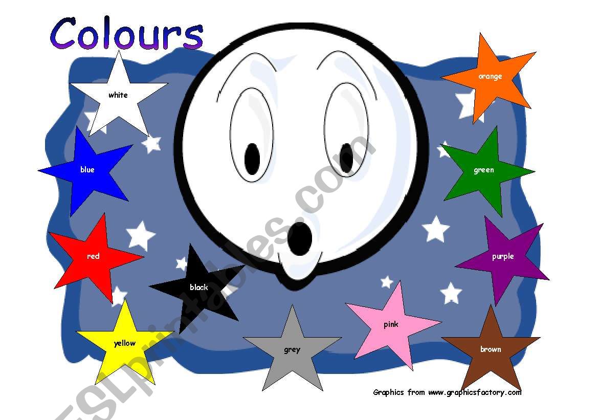 Colours worksheet