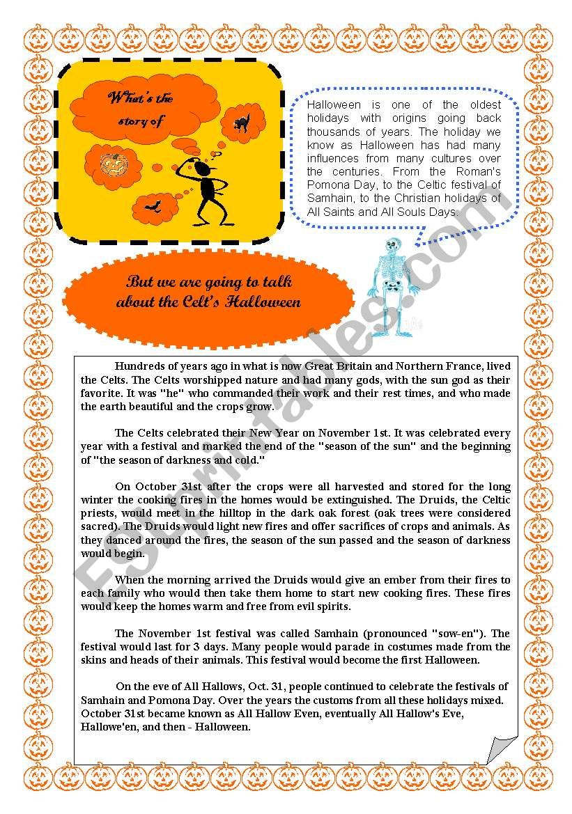 HALLOWEEN - PART 1/3 worksheet