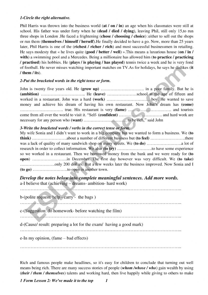 1 form consolidation lesson 2 part 4