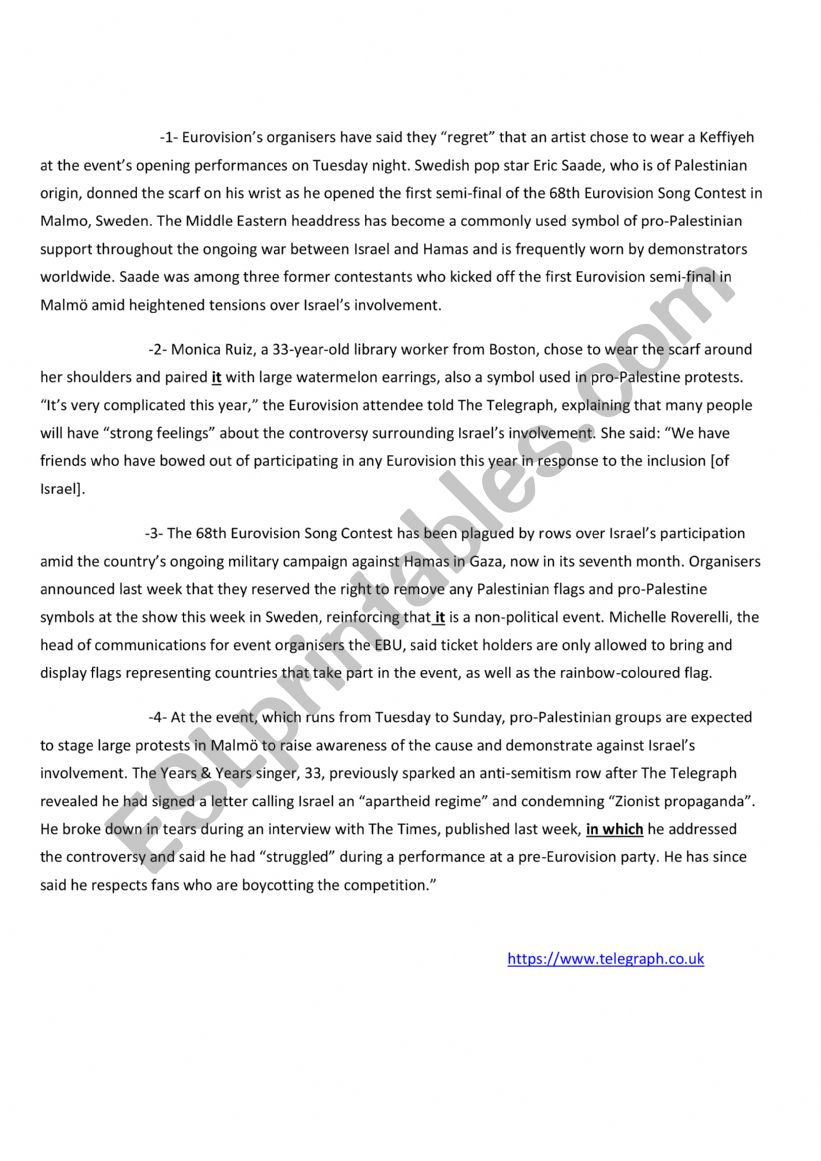 end of term test 1 worksheet