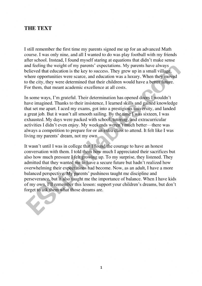 end term test 1 9th form worksheet