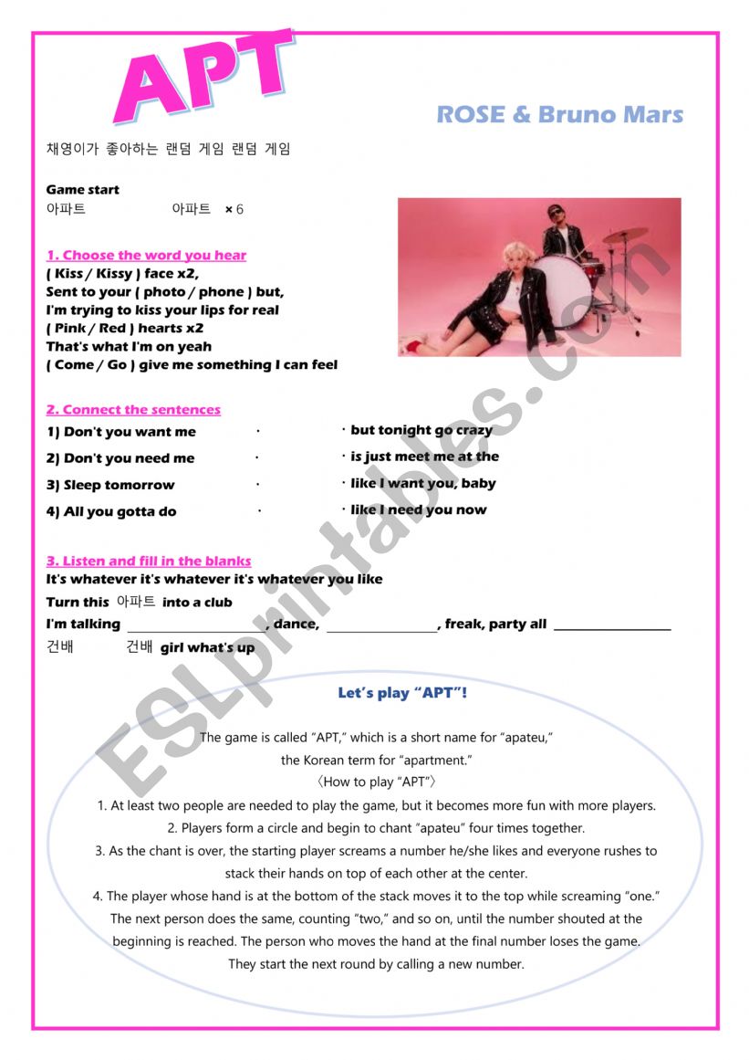 APT worksheet