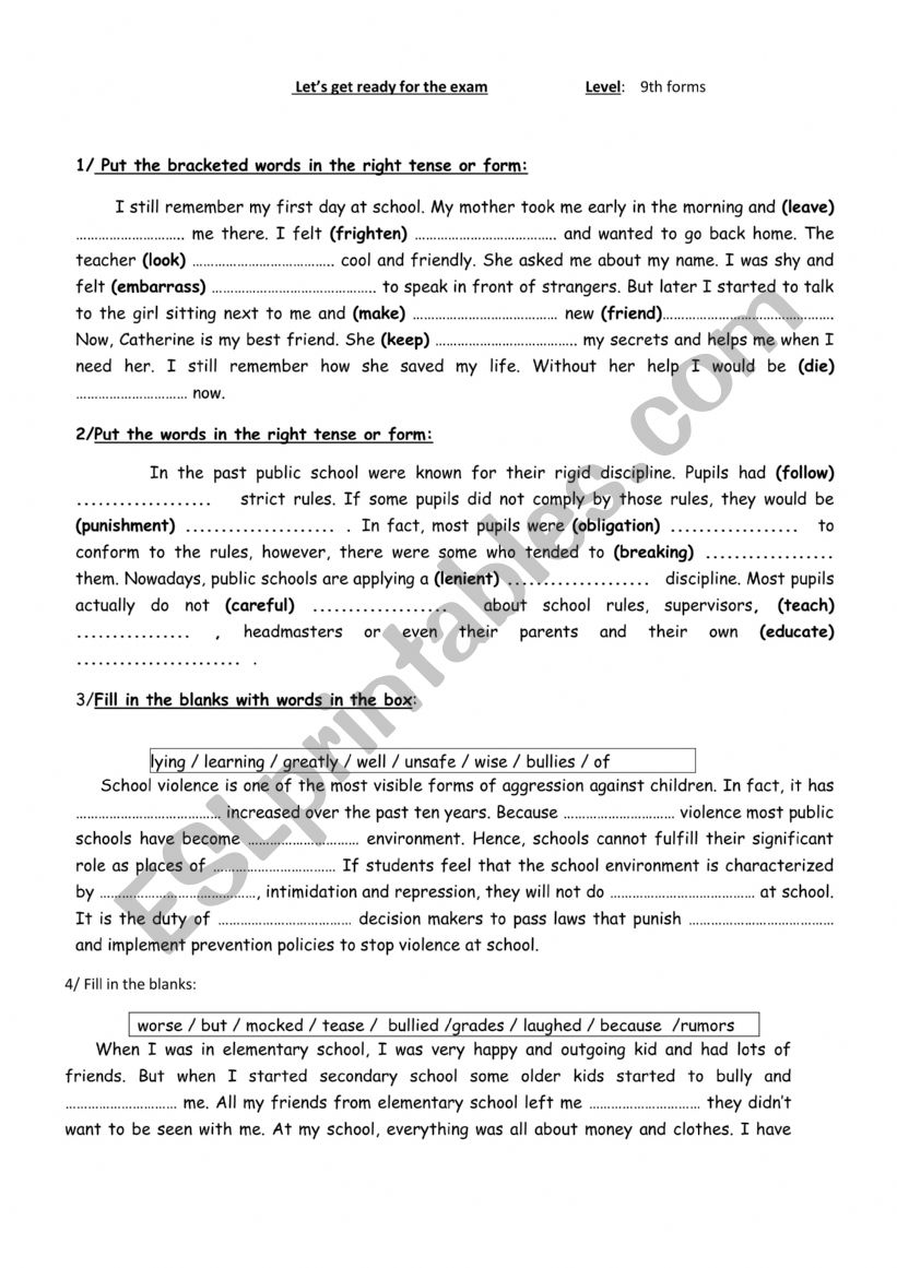consolidation module 1 and 2 worksheet