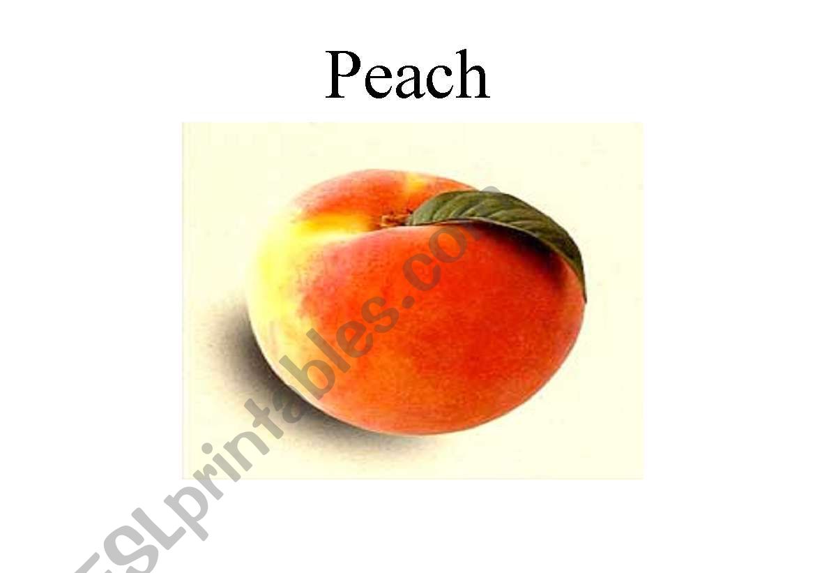 Fruit worksheet