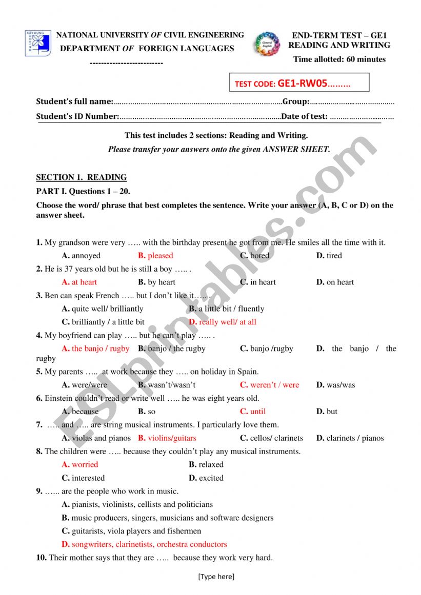 HEADWAY ELEMENTARY UNIT 5-5TH EDITION