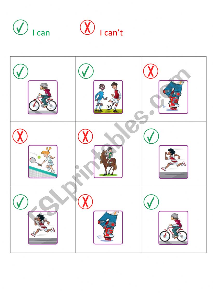 nots and crosses worksheet