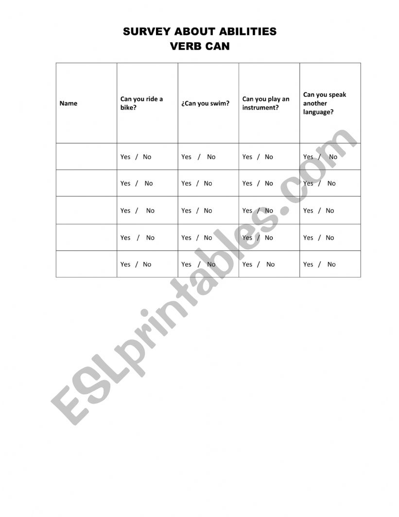 SPORT ACTIVITIE worksheet