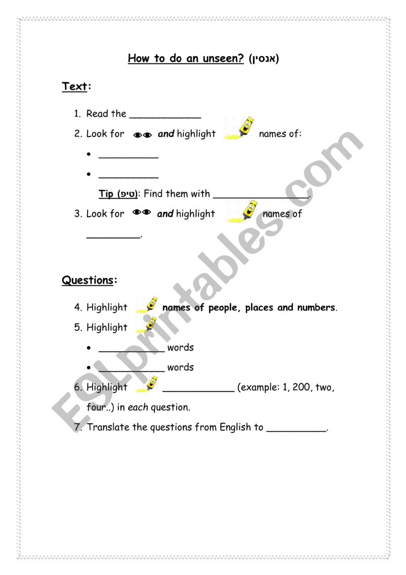 compare and contrast worksheet