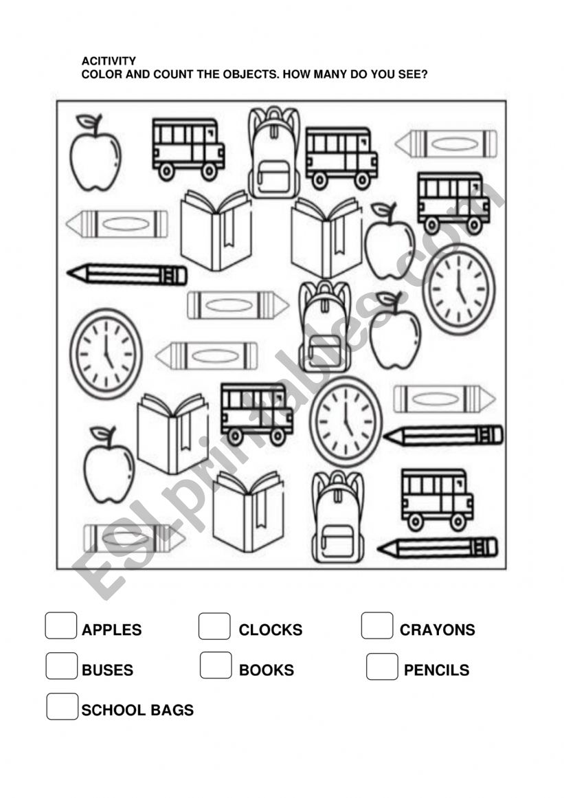 Numbers worksheet