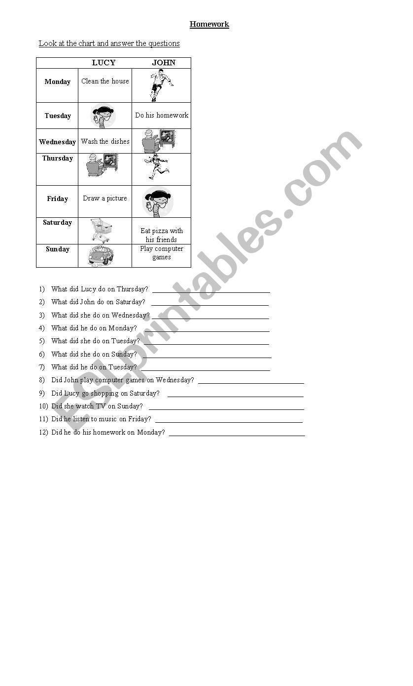 Excellent activity to practice Simple Past !!!