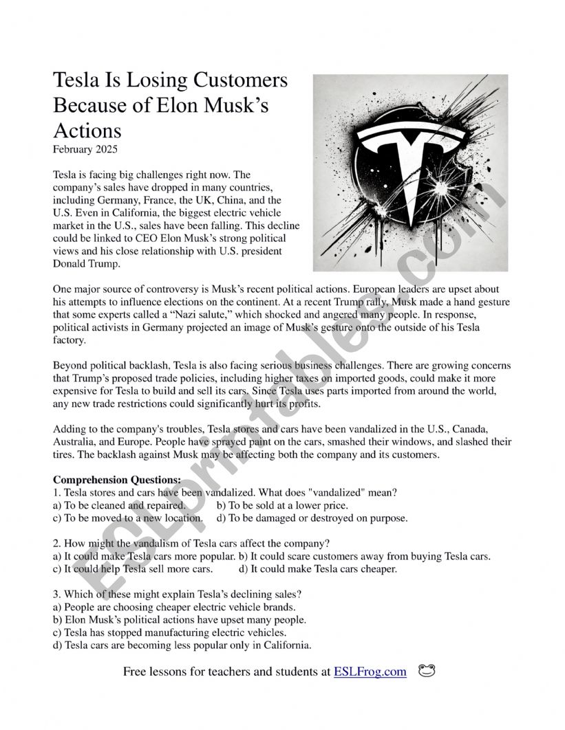 Tesla Is Losing Customers Because of Elon Muskâ€™s Actions - Reading