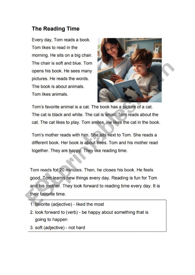 Reading  worksheet