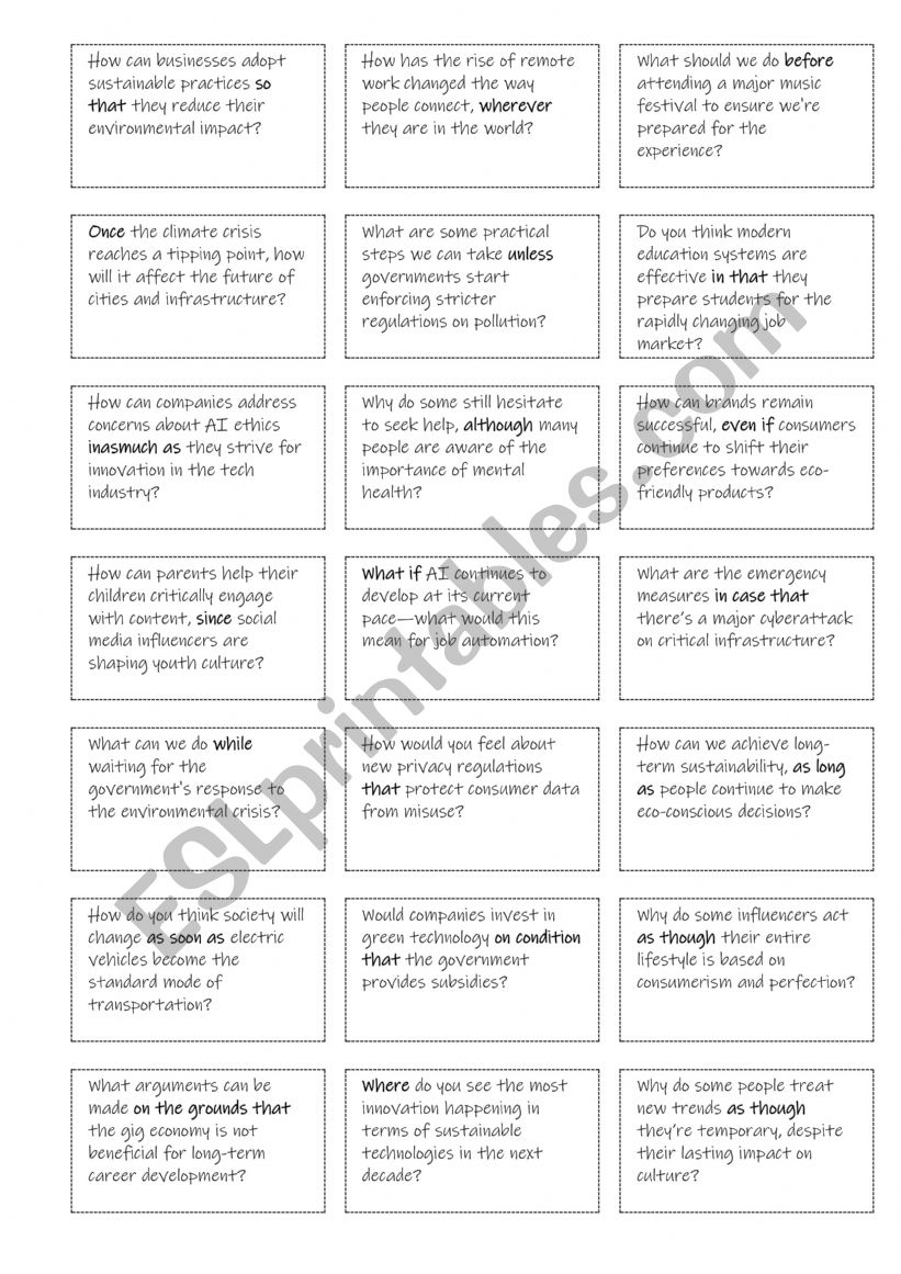 B2-C1  Conjunctions  with 42 questions 