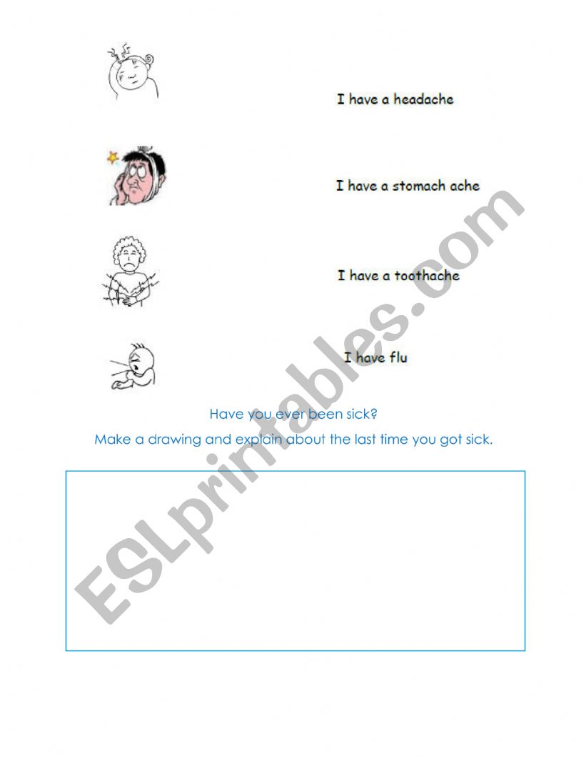 Ilnesses worksheet