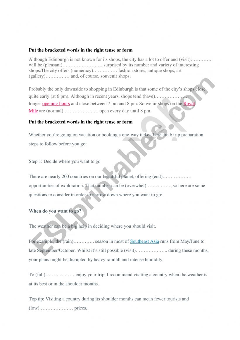8th form  worksheet