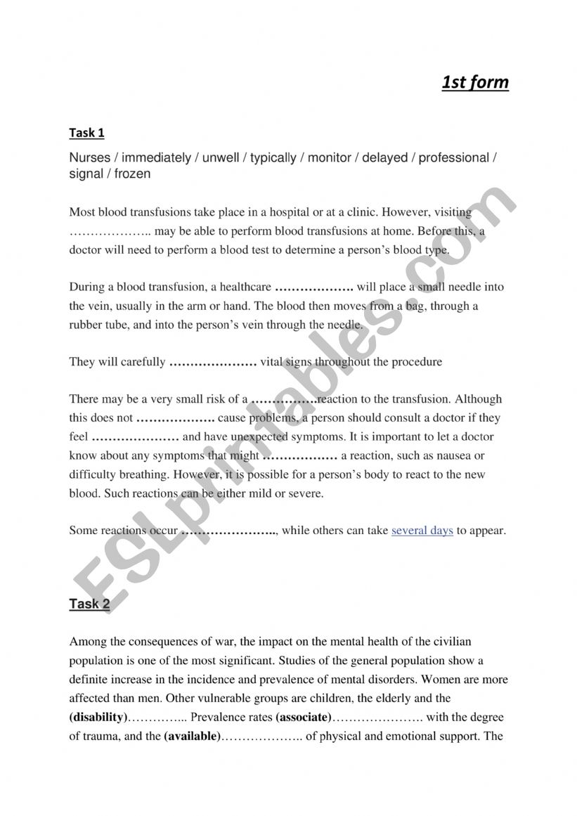 1st form pioneer worksheet
