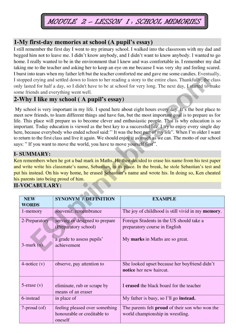 9th grade unit 2 worksheet