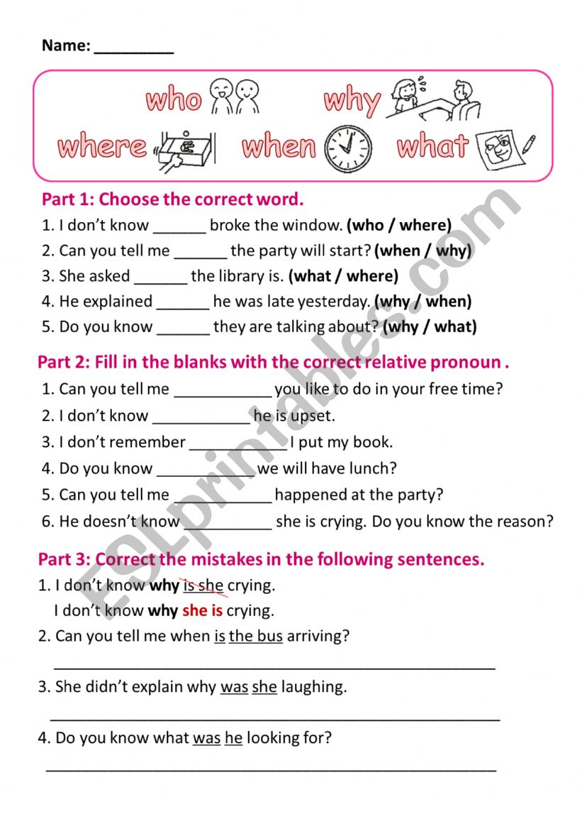 Subordiante Clause-why,what,when,where,who Subordiante Clause-why,what,when,where,who