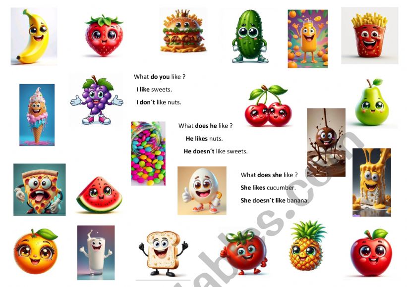 What do you like ? worksheet
