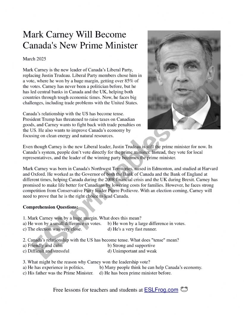 Mark Carney Will Become Canadas New Prime Minister
