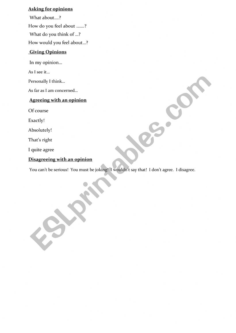 communication worksheet
