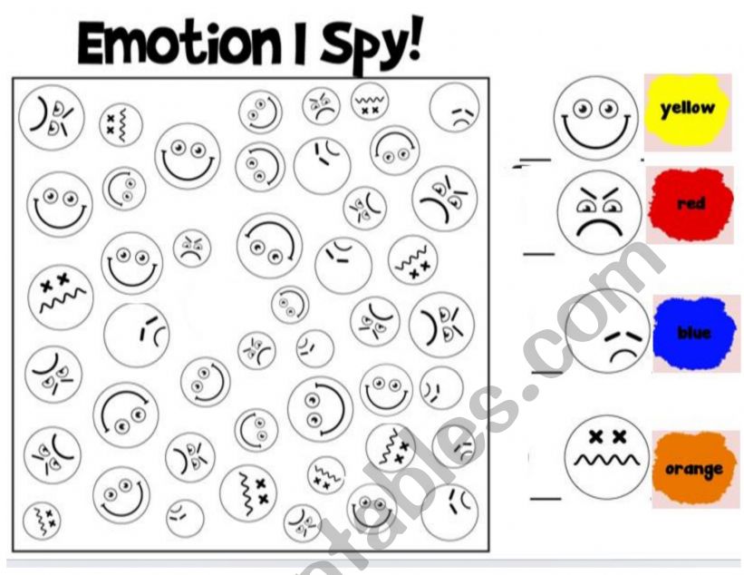 Feelings worksheet