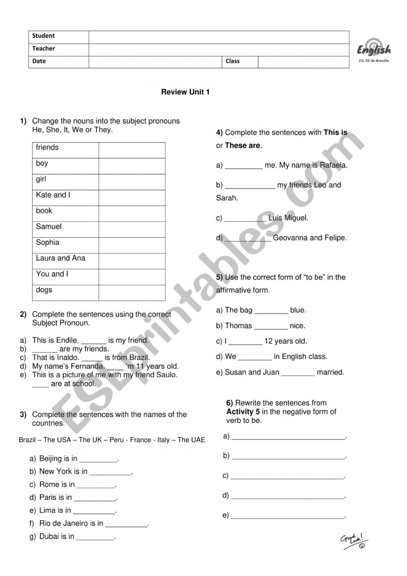 Activity 1 _Review worksheet