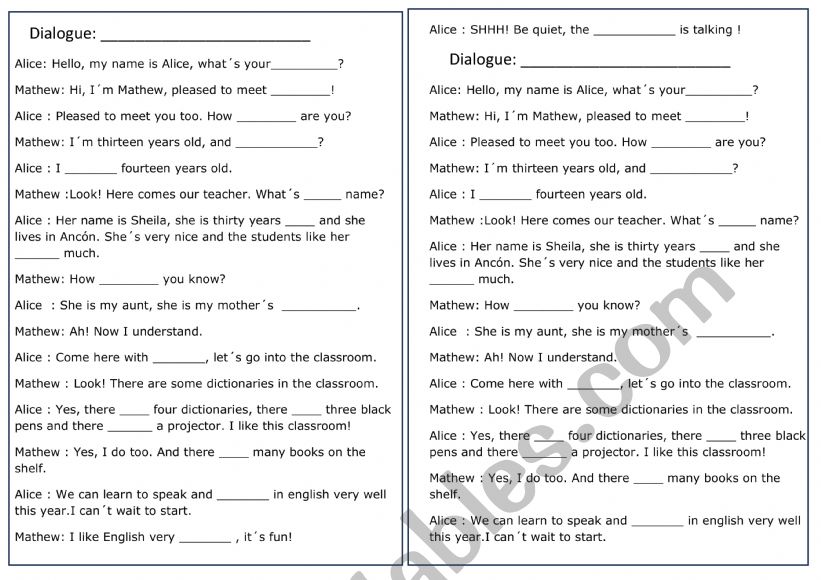 letÂ´s meet each other worksheet