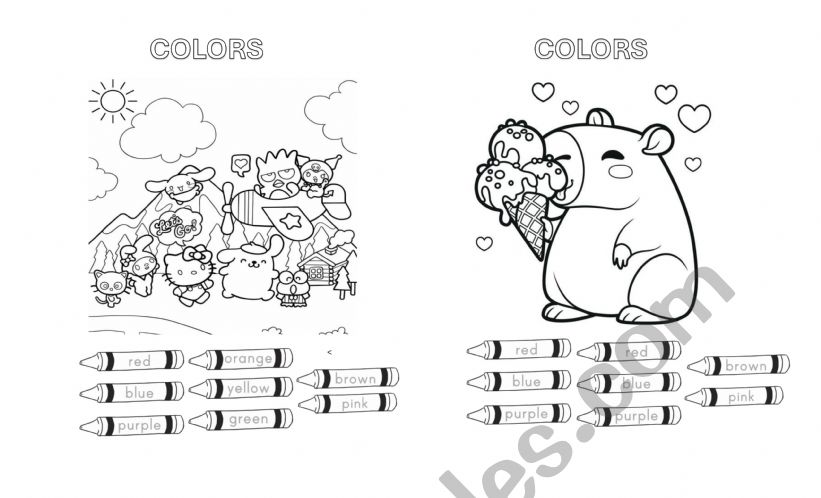COLORS  worksheet