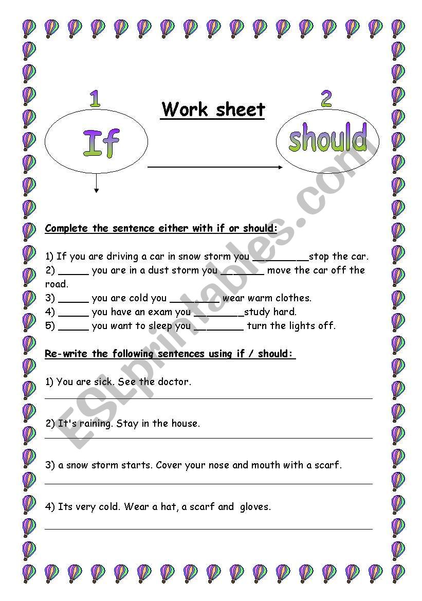 conditional if worksheet