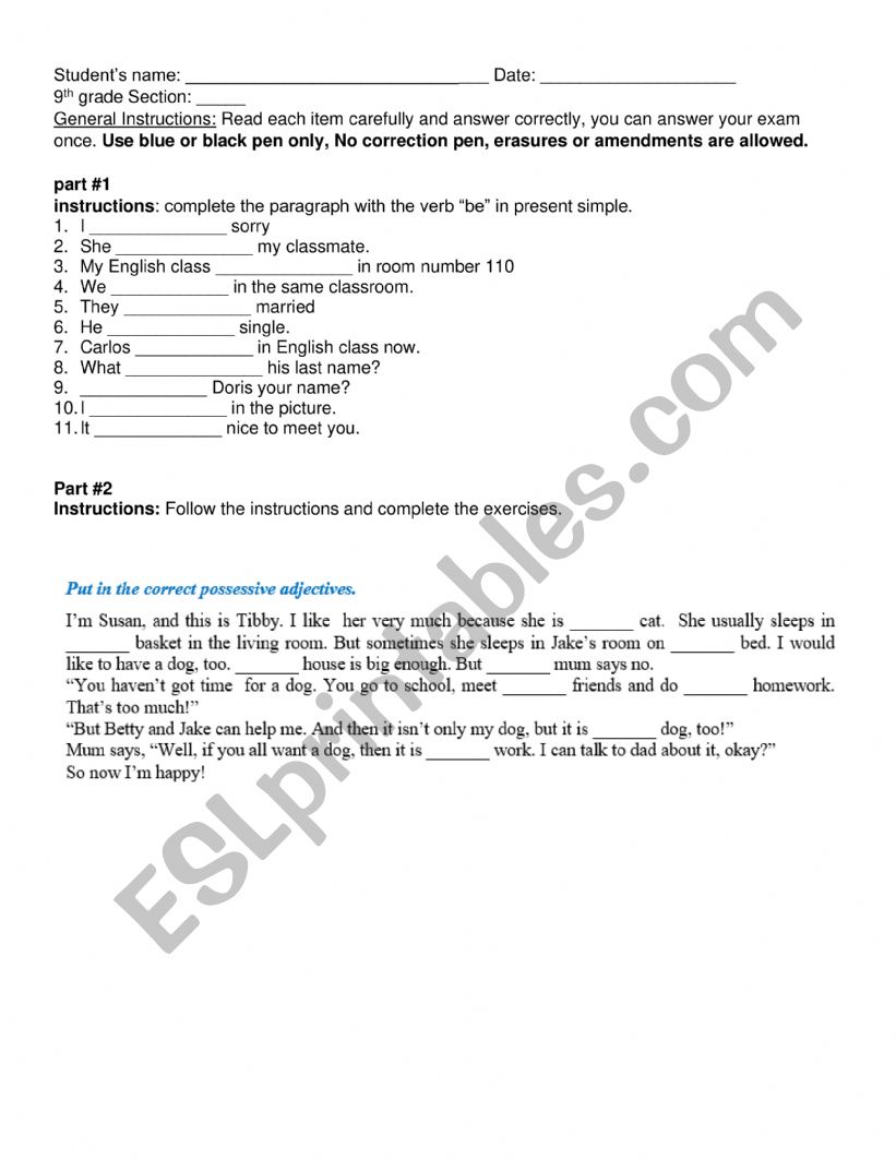 exercises present simple worksheet
