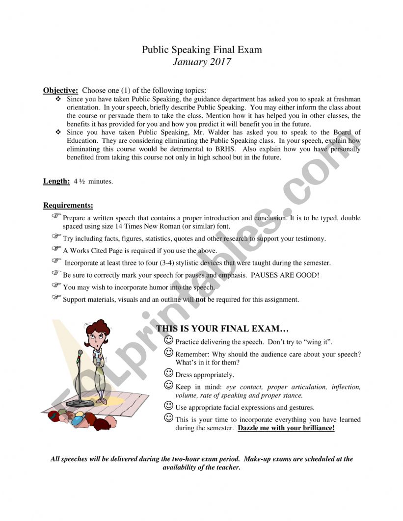 Final Review Test worksheet