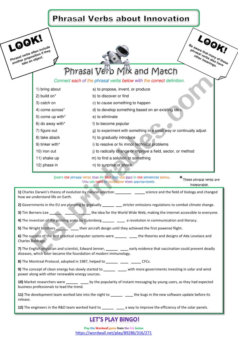 Phrasal Verbs about Innovation