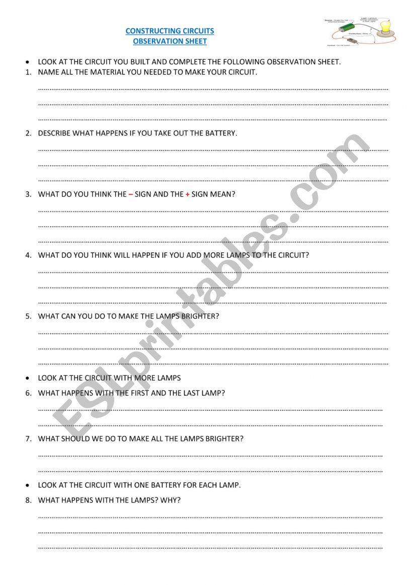 contructing circuits worksheet