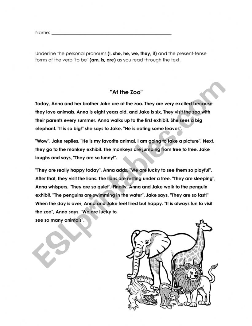Short Story worksheet