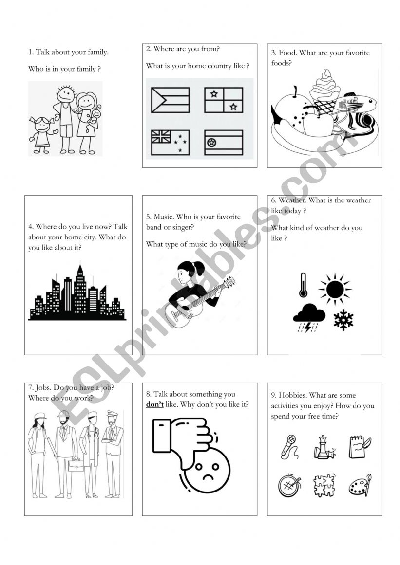 Small Talk Topics - You and Me