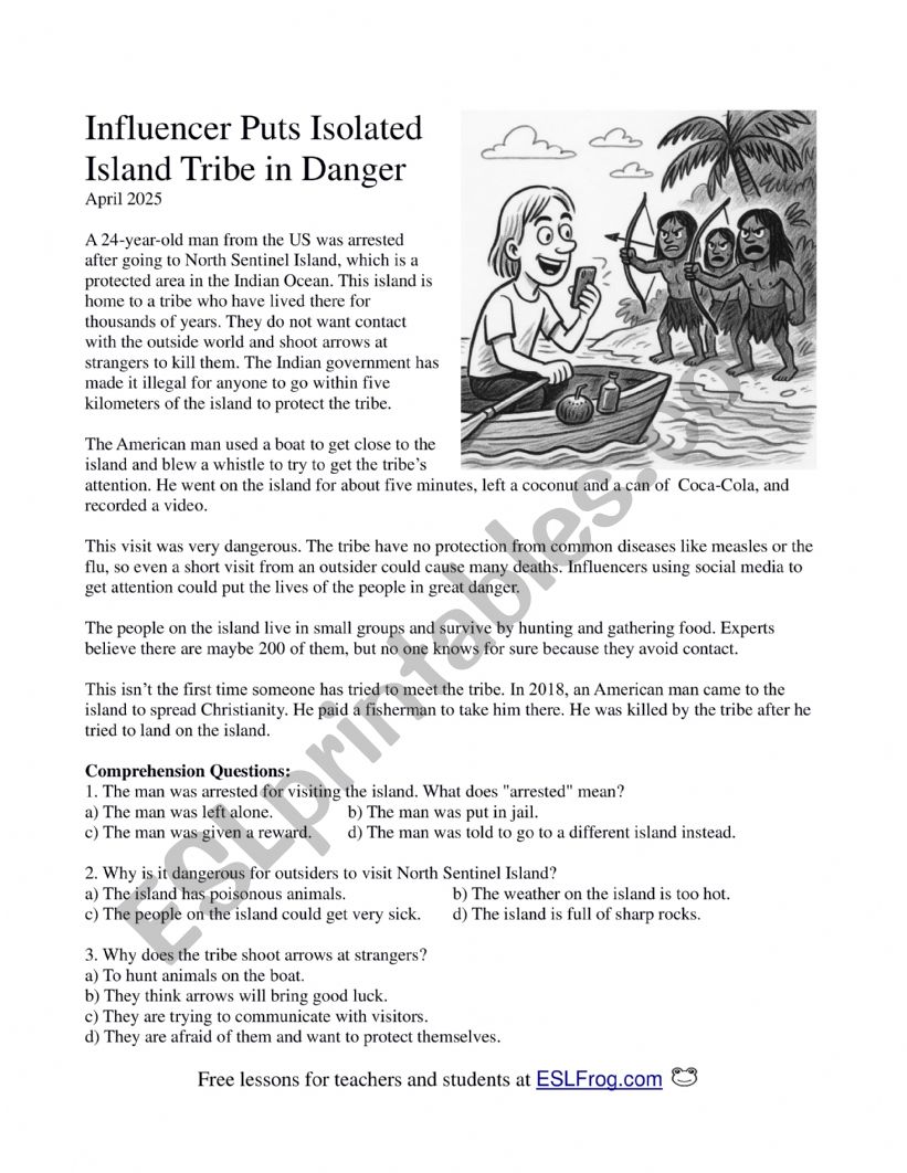 Influencer Puts Isolated Island Tribe in Danger