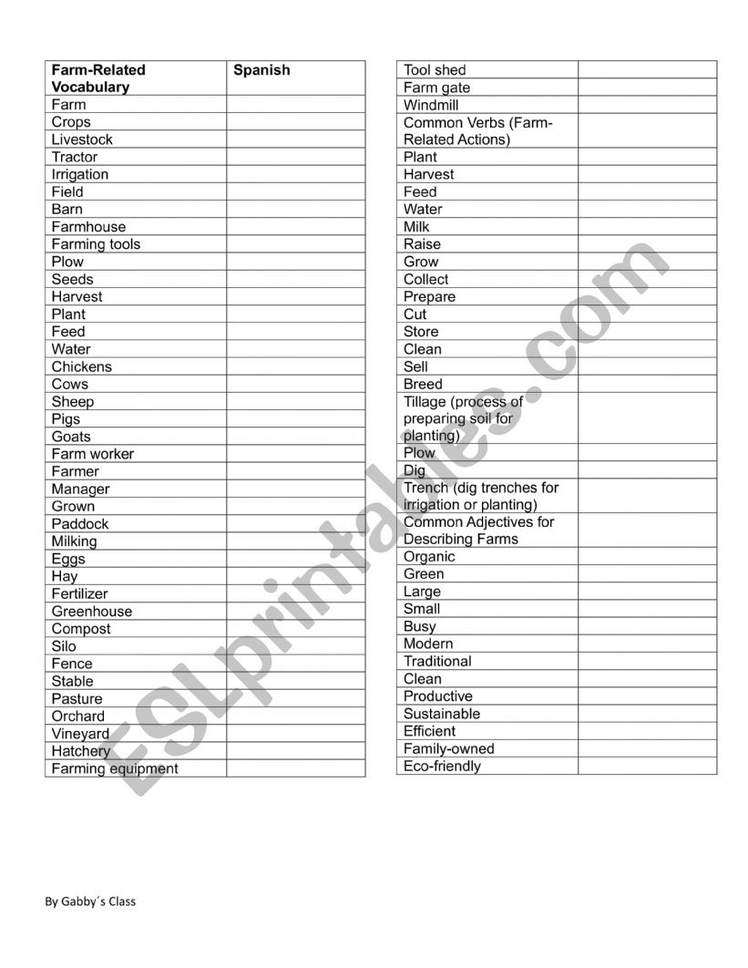 TOM AND SARA worksheet