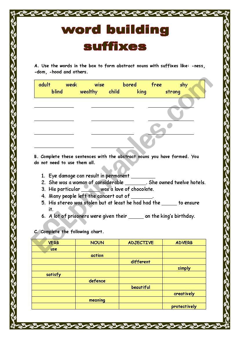 word building suffixes - (21.09.08)